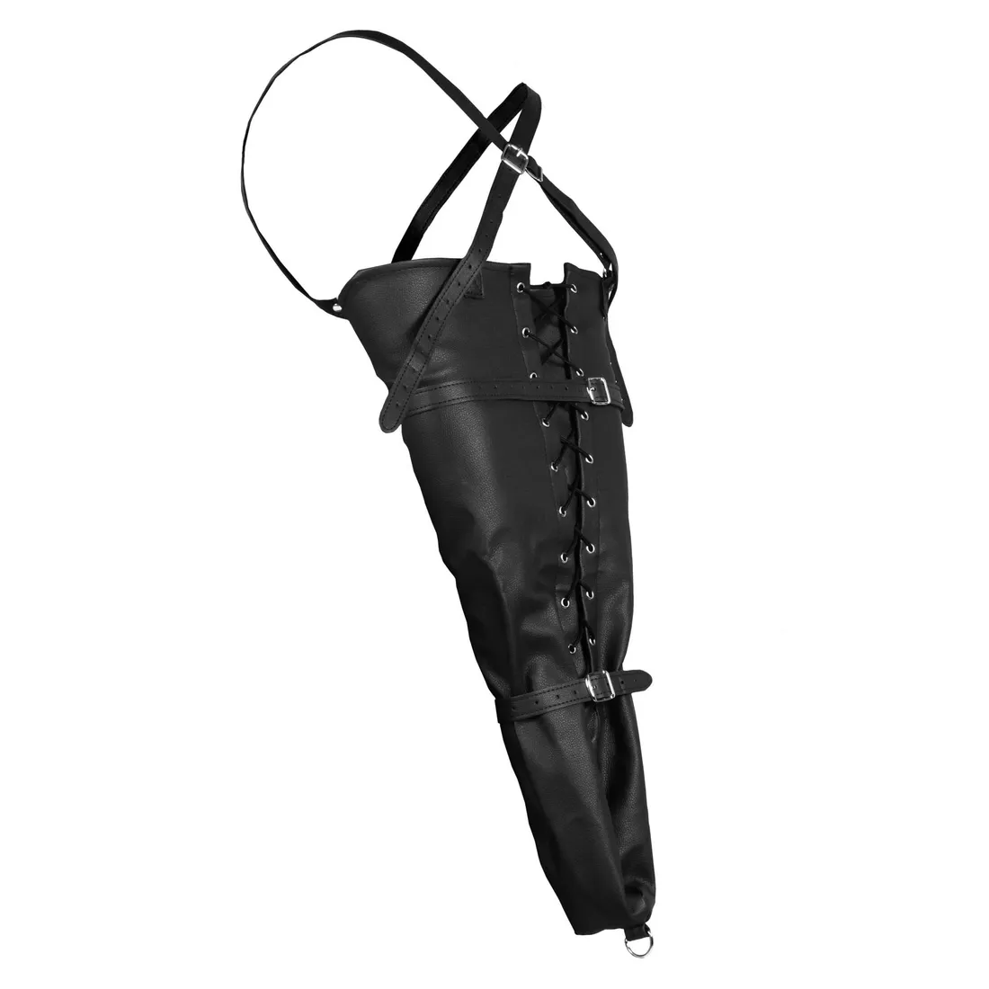 lace-up-full-sleeve-arm-restraint-black