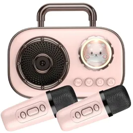 bezprzewodowy-zestaw-do-karaoke-dla-dzieci-glosnik-bluetooth-2-mikrofony