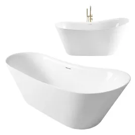 wanna-wolnostojaca-owalna-akrylowa-rea-lusso-slim-170-biala-polysk-syfon