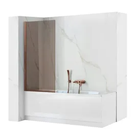 parawan-wannowy-rea-elegant-70-cm-szklo-5mm-brazowe-miedz-szczotkowana