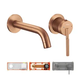 bateria-umywalkowa-wannowa-rea-scienna-argon-ryflowana-miedz-szczotkowana