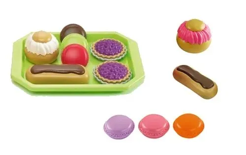 ecoiffier-taca-z-ciastkami-17-elem-stan-nowy