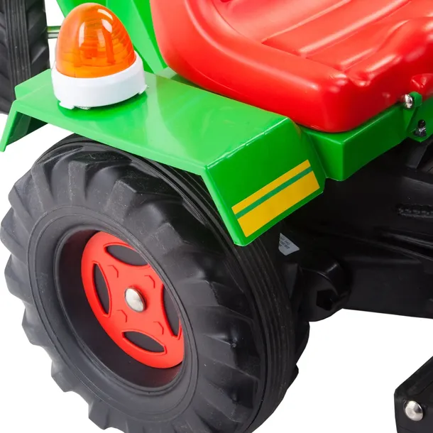 injusa-traktor-na-akumulator-basic-6v-przyczepka-stan-nowy-kolor-zielony