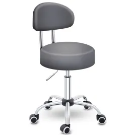 hoker-obrotowy-tresko-150kg-szary-z-oparciem-na-kolkach-regulowany-46-58cm