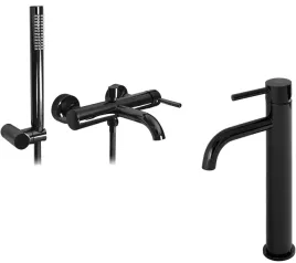 bateria-wannowa-czarna-metaliczna-umywalkowa-lungo-ze-sluchawkarea
