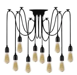 lampa-sufitowa-wiszaca-pajak-zyrandol-10x-e27-led