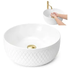 umywalka-nablatowa-ceramiczna-okragla-rea-galaxy-biala-ryflowana-glamour