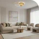 lampa-sufitowa-plafon-led-wiszaca-zlota-szczotkowana-60w-pilot-stan-nowy