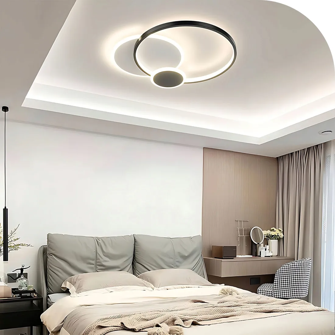 lampa-sufitowa-wiszaca-czarna-led-plafon-60w-trzy-punkty-swiatla-pilot