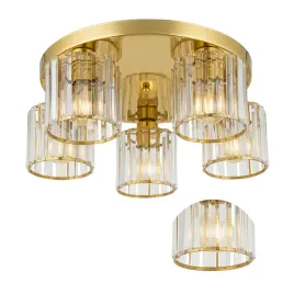 lampa-sufitowa-wiszaca-zlota-pieciopunktowa-krysztalowa-z-5-kloszami-e27