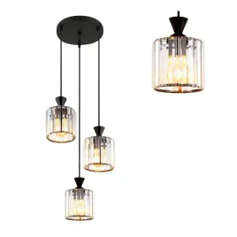 lampa-sufitowa-wiszaca-czarna-trzypunktowa-krysztalowa-z-3-kloszami-e27
