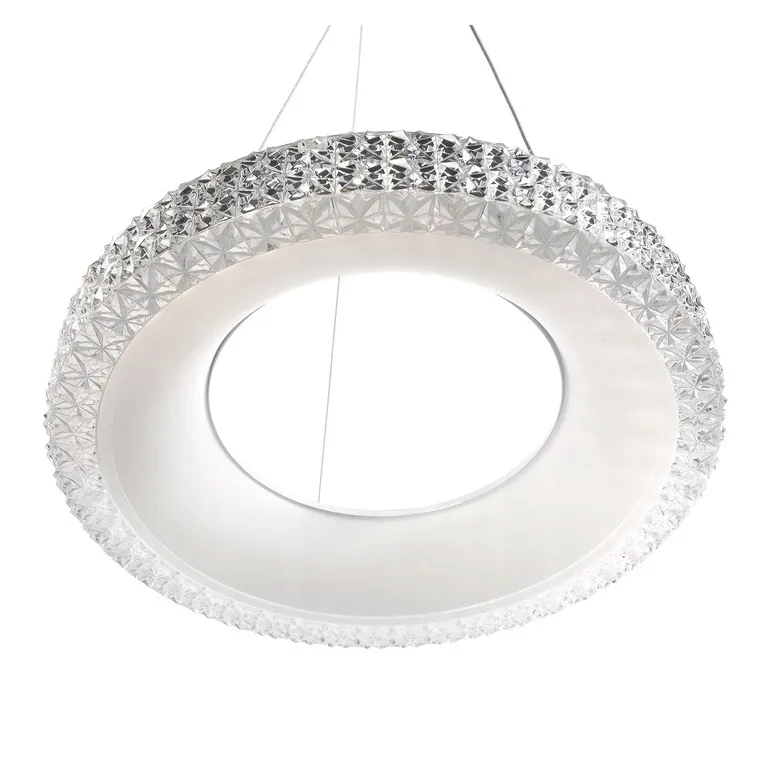 lampa-sufitowa-wiszaca-led-kolo-40-cm-glamour-ring-rozowe-zloto-stan-nowy