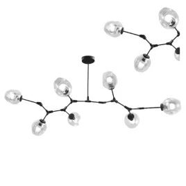 lampa-sufitowa-wiszaca-metalowa-czarna-transparentna-szklana-kula-7x-e27
