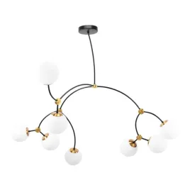 lampa-sufitowa-wiszaca-czarno-zlota-szklane-biale-kule-elegancka-8x-g9