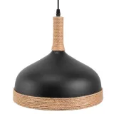 lampa-sufitowa-wiszaca-metalowa-czarna-brazowy-sznurek-jutowy-loft-e27-pomieszczenie-biuro-jadalnia-korytarz-schody-kuchnia-lazienka-salon-sypialnia-uniwersalne