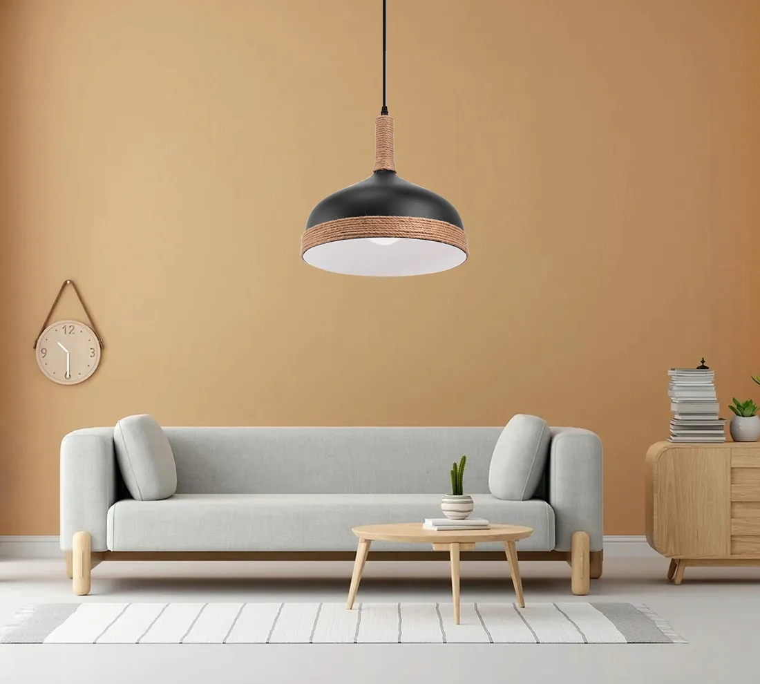 lampa-sufitowa-wiszaca-metalowa-czarna-brazowy-sznurek-jutowy-loft-e27