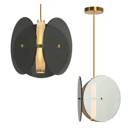 lampa-sufitowa-wiszaca-szklana-czarna-dymiona-talerze-loft-black-led