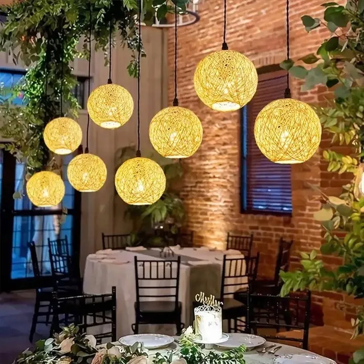 lampa-wiszaca-boho-bezowa-naturalna-pleciona-sznurek-konopny-20-cm-e27-stan-nowy