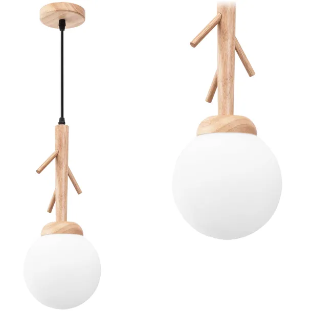 lampa-sufitowa-wiszaca-drewniana-naturalna-szklany-bialy-klosz-boho-pomieszczenie-biuro-jadalnia-korytarz-schody-kuchnia-lazienka-pokoj-dzieciecy-salon-sypialnia