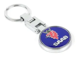 saab-brelok-breloczek-chrom