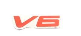 v6-emblemat-znaczek-srebrny-aluminium