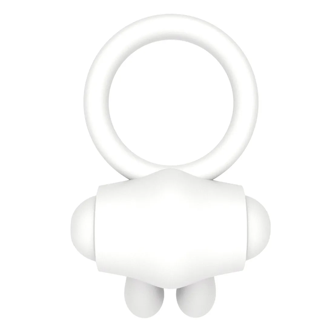 power-clit-silicone-cockring-white