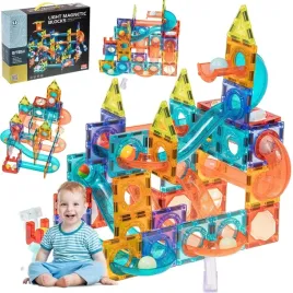 klocki-magnetyczne-swiecace-tor-kulkowy-klocki-konstrukcyjne-kulodrom-110el