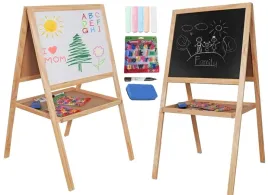 duza-drewniana-suchoscieralna-dwustronna-tablica-kredowa-magnetyczna-120cm