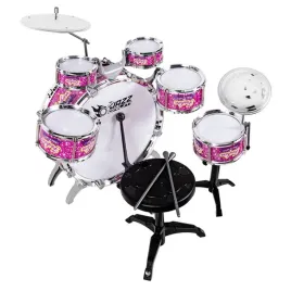 perkusja-duza-dla-dzieci-zestaw-6-bebnow-2-talerze-taboret-zabawka-muzyczna