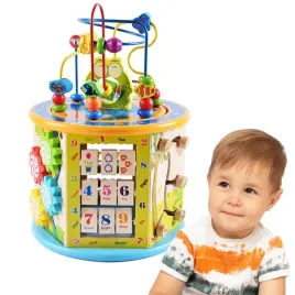 kostka-edukacyjna-wielofunkcyjna-dla-dzieci-sorter-zegar-labirynt-liczydlo