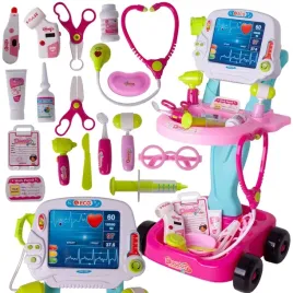 maly-lekarz-doktor-zestaw-lekarski-na-wozku-ekg-dla-dzieci-stetoskop