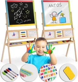 drewniana-tablica-dwustronna-edukacyjna-2w1-magnetyczna-kredowa-akcesoria