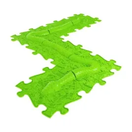 woopie-mata-sensoryczna-ortopedyczna-puzzle-waz-zielony-6-el