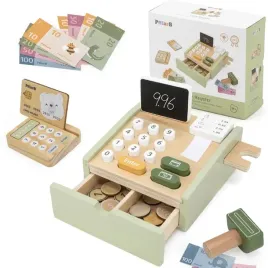 drewniana-kasa-sklepowa-viga-44244-polarb-zielona-pieniadze-karty-terminal