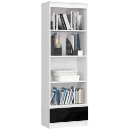 regal-biurowy-bialy-czarny-polysk-60cm-klio-ac-6-kolorow