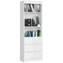 regal-biurowy-60cm-bialy-polysk-klio-ac-6-kolorow
