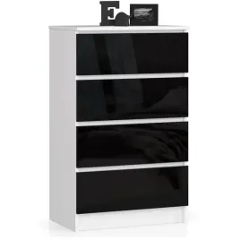 komoda-4s-60cm-czarny-polysk-klio-k60-ac-6-kolorow