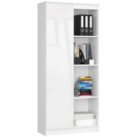 regal-z-drzwiami-80cm-bialy-polysk-klio-ac-6-kolorow