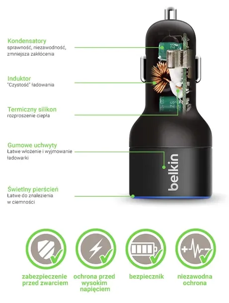 belkin-4-2a-ladowarka-samochodowa-microusb-stan-nowy