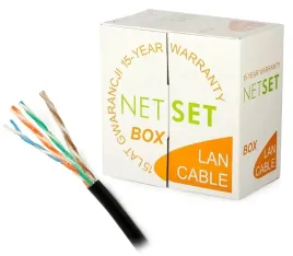 przewod-netset-box-u-utp-5e-zelowany-czarny-305m