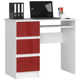 nowoczesne-biurko-90cm-czerwony-polysk-asix-ac-6-kolorow