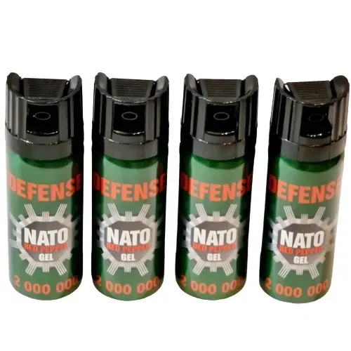 GAZ PIEPRZOWY OBRONNY NATO ŻEL 2mln SHU 50ml 4 SZTUKI