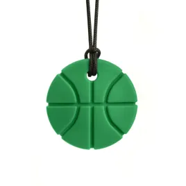 gryzak-terapeutyczny-naszyjnik-basketball-ciemno-zielony-xxt
