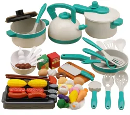 zestaw-dzieciecych-akcesoriow-kuchennych-62el-zielony-w087