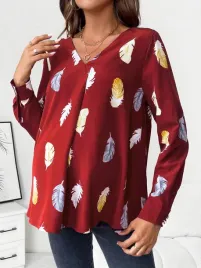 bluzka-ciazowa-luzna-czerwona-z-dekoltem-v-casual-shein-xxl-44