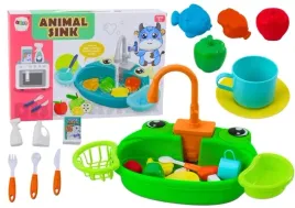 zestaw-kuchenny-zlewozmywak-zabka-naczynia-owoce-warzywa-zielony