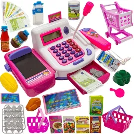 kasa-fiskalna-sklepowa-dla-dzieci-wozek-akcesoria