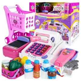 duza-interaktywna-kasa-fiskalna-dla-dzieci-koszyk-wozek-akcesoria