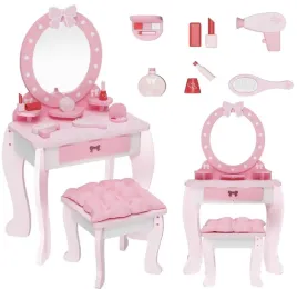 drewniana-toaletka-dla-dzieci-playtive-lustrem-taboretem-i-akcesoriami