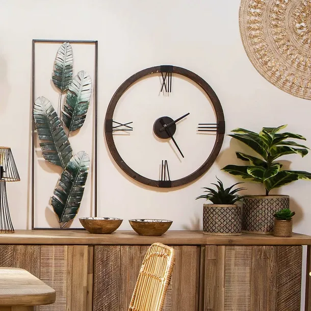 zegar-scienny-drewniany-loft-stan-nowy